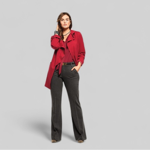 Cabi Celebration Houndstooth Print  in red Trench Jacket - Picture 5 of 5